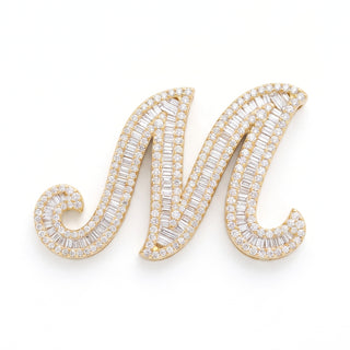 Classic Diamond Baguette Initial