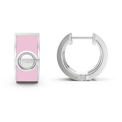 Candy Pink Screw Earrings