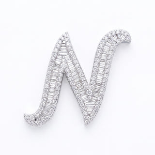 Classic Diamond Baguette Initial