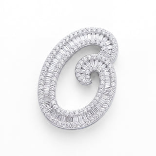 Classic Diamond Baguette Initial