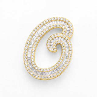 Classic Diamond Baguette Initial