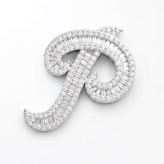 Classic Diamond Baguette Initial