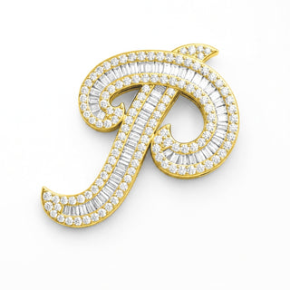 Classic Diamond Baguette Initial