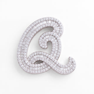 Classic Diamond Baguette Initial