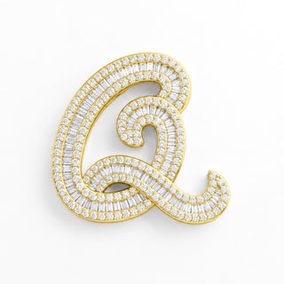 Classic Diamond Baguette Initial