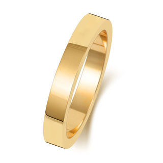 Flat-Shape Wedding Band