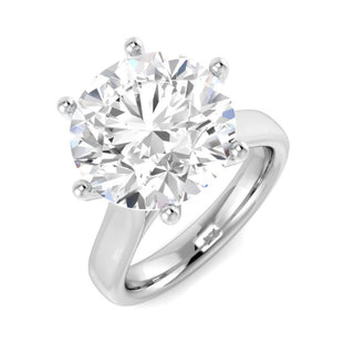 High 6-Claw Solitaire Ring