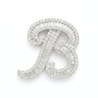 Classic Diamond Baguette Initial