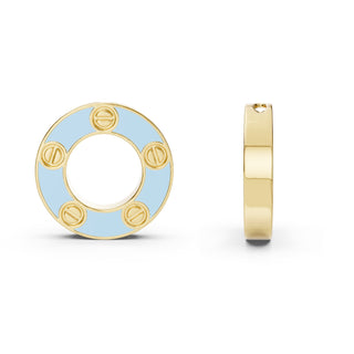 Candy Blue Screw Pendant