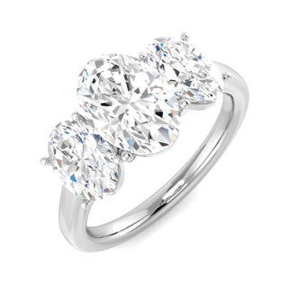 Three Stone Oval Ring