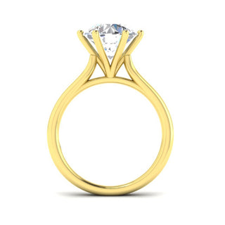 High 6-Claw Solitaire Ring