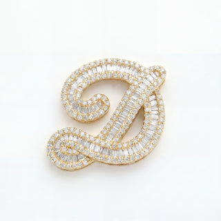 Classic Diamond Baguette Initial