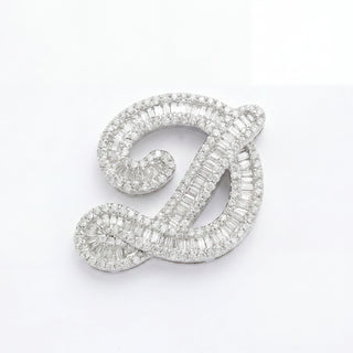 Classic Diamond Baguette Initial
