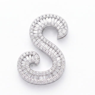 Classic Diamond Baguette Initial