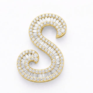 Classic Diamond Baguette Initial