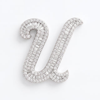 Classic Diamond Baguette Initial