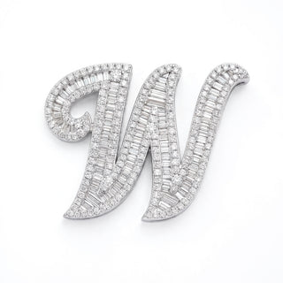 Classic Diamond Baguette Initial