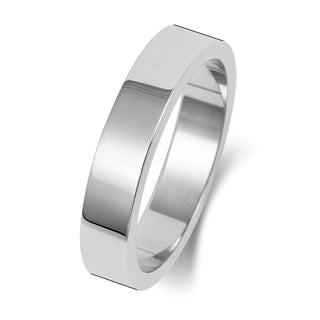 Flat-Shape Wedding Band