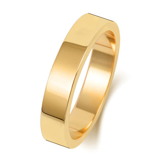Flat-Shape Wedding Band