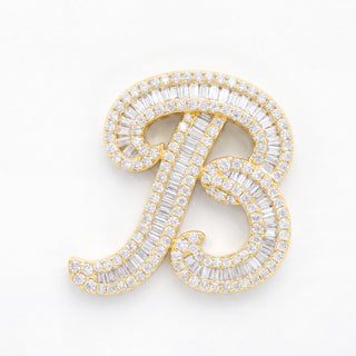 Classic Diamond Baguette Initial