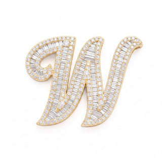 Classic Diamond Baguette Initial