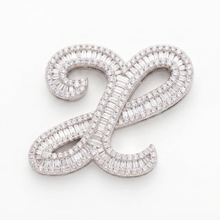 Classic Diamond Baguette Initial