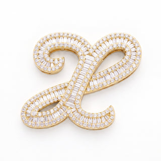 Classic Diamond Baguette Initial