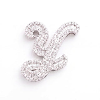 Classic Diamond Baguette Initial