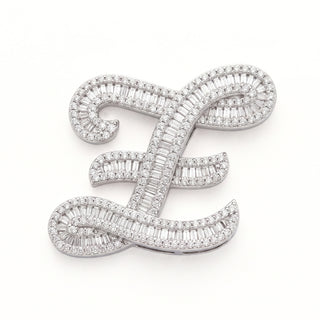Classic Diamond Baguette Initial