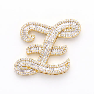Classic Diamond Baguette Initial