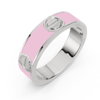 Candy Pink Screw Ring