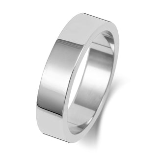 Flat-Shape Wedding Band