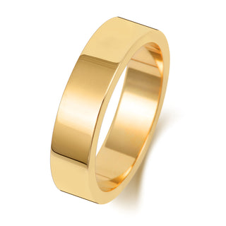 Flat-Shape Wedding Band