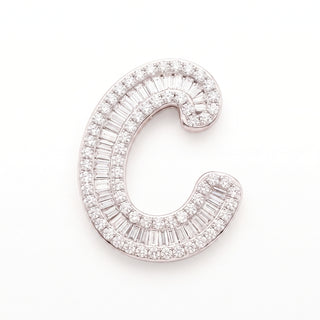Classic Diamond Baguette Initial