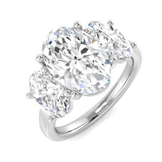 Three Stone Oval Ring