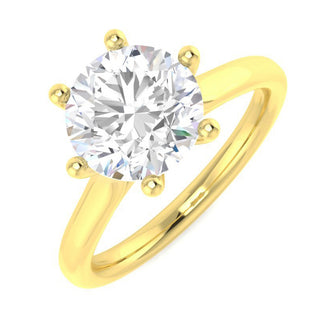 6-Claw Solitaire Ring