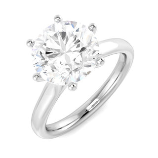 6-Claw Solitaire Ring