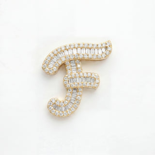 Classic Diamond Baguette Initial