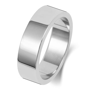 Flat-Shape Wedding Band