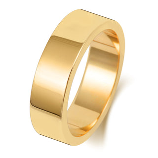 Flat-Shape Wedding Band