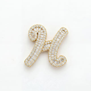 Classic Diamond Baguette Initial
