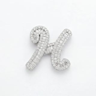 Classic Diamond Baguette Initial