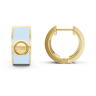 Candy Blue Screw Earrings