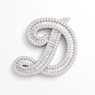 Classic Diamond Baguette Initial