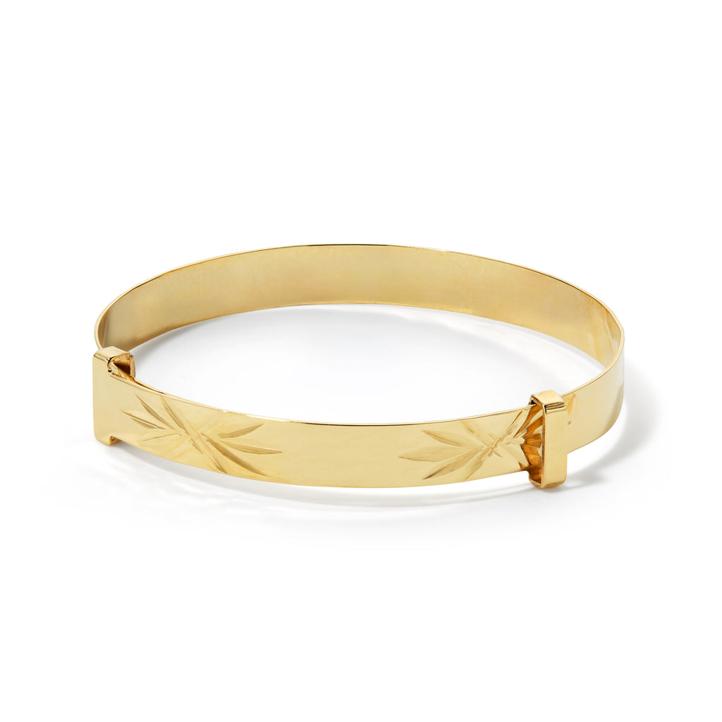 Baby Cut & Carved Expandable Bangle – RankinsJewellers
