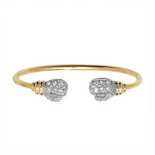 Baby Boxing Glove Diamond Torque Bangle