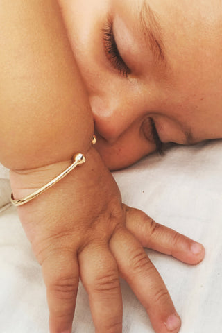 Baby Classic Gold Torque Bangle