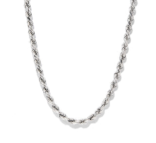 Classic Rope Chain - White Gold