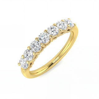 Seven Stone Round Half Eternity Diamond Ring