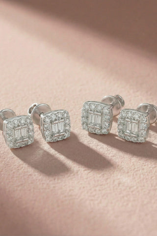 Cushion Baguette Studs